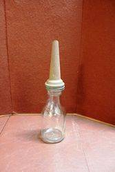 American Quart Oil Bottle With Tin Pourer