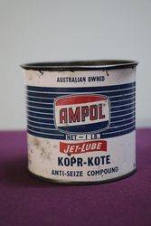 Ampol 1 Lb Jet Lube AntiSeize Compound Grease Tin 