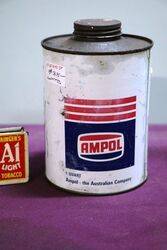 Ampol 1 Quart Oil Can.