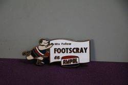 Ampol Badge " Footscray AFL" By Bertram Melbourne 