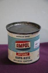 Ampol Compound Jet-Lube Kopr-Kote 1lb  Grease Tin 