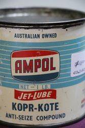 Ampol Compound JetLube KoprKote 1lb  Grease Tin 