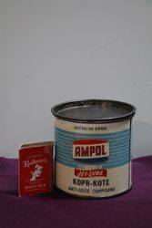 Ampol Compound JetLube KoprKote 1lb  Grease Tin 