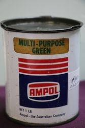 Ampol MultiPurpose Green 1 lb Grease Tin 