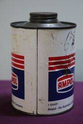 Ampol One Quart Motor Oil Tin 