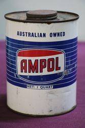 Ampol One Quart Oil Tin