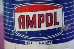 Ampol One Quart Oil Tin