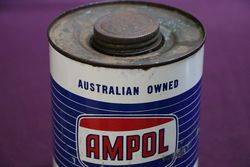 Ampol One Quart Oil Tin