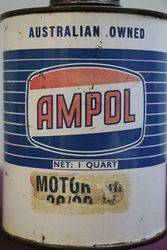 Ampol Quart Motor Oil Tin