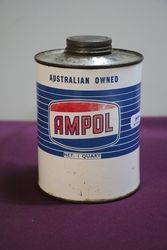 Ampol Quart Motor Oil Tin