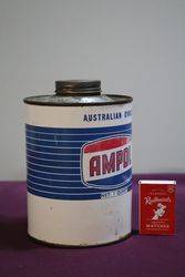Ampol Quart Motor Oil Tin