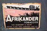 Antique Afrikander Tobaccos Enamel Sign