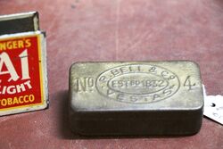 Antique Bell & Co No4 Vestas Match Tin.