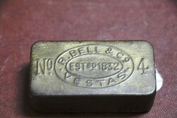 Antique Bell and Co No4 Vestas Match Tin