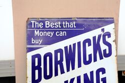 Antique Borwickand39s Baking Powder Enamel Advertising