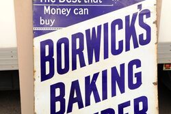 Antique Borwickand39s Baking Powder Enamel Advertising