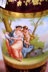 Antique C19th Royal Vienna Porcelain Vase 