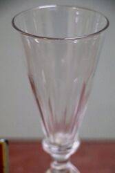 Antique C19th Thumb Cut Wine Glass 