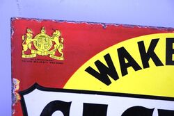 Antique Castrol Wakefield Motor Oil Double Sided Enamel Sign