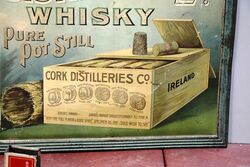 Antique Cork Distilleries Whisky Pictorial Tin Sign 