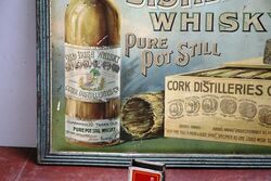 Antique Cork Distilleries Whisky Pictorial Tin Sign 