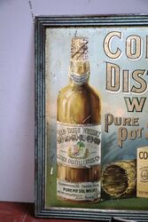 Antique Cork Distilleries Whisky Pictorial Tin Sign 
