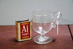 Antique Cup Shape Glass Custard Cup. #