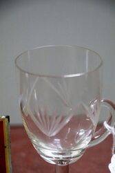 Antique Cut Glass Custard Cup 