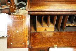 Antique Englisher Oak 9 Drawer Fall Front Desk