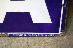 Antique Fryand39s Cocoa Enamel Strip Advertising Sign  