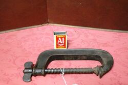 Antique G Clamp 5 inch Opening Cira 1900