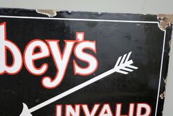 Antique Gilbeyand39s Invalid Port Advertising Sign 