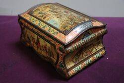 Antique Huntley + Palmers Biscuit Tin in Stunning Condition 