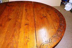 Antique Irish Oak Gateleg Wakes Table 