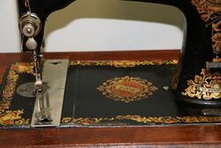 Antique Jones Family Sewing Machine and Case 