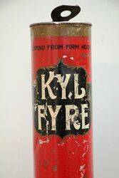 Antique KYL FYRE Dry Powder Fire Extinguisher 