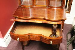 Antique Late C19th Mahogany Ladies Writing Table with Cabinet Top 