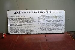 Antique Lister Bale Handler Instructions Enamel Sign 