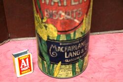 Antique Macfarlane Lang and Co Water Biscuits Tin