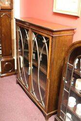 Antique Mahogany 2 Door Astragal Glazed Bookcase. #