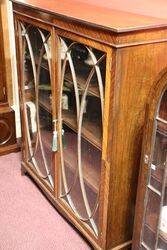 Antique Mahogany 2 Door Bookcase 