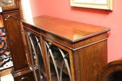 Antique Mahogany 2 Door Bookcase 