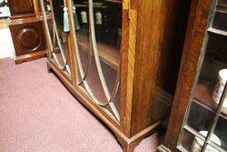 Antique Mahogany 2 Door Bookcase 