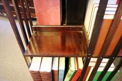 Antique Mahogany 2 Tier Revolving Bookcase 