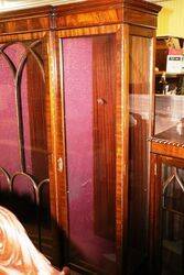 Antique Mahogany Breakfront 3 Door Display Cabinet