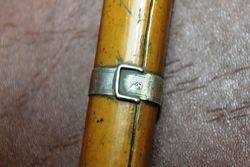 Antique Malaca Silver Top Cane