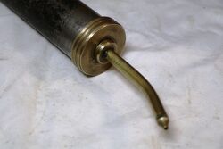 Antique Metal + Brass Screw Tap Handle Grease Gun