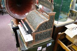 Antique National Bronze + Copper Finish Cash Register Model 235 Complete with A