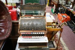 Antique National Bronze + Copper Finish Cash Register Model 235 Complete with A