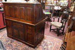 Antique Oak Roll Top Desk by the Standard Desk Company 